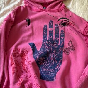 Urban Outfitters Pink Graphic Hoodie